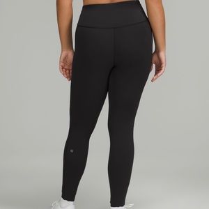 LULULEMON Base Pace High-Rise Running Tight 28" 
Brushed Nulux - BLACK